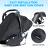 Orzbow Universal Baby Car Seat Sun Shade, Infant Sun and Sleep Shade Cover, Blocks 99% of Sun's Rays, Black