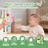 3 6 12 18 Yoolane Baby Teething Toys, Silicone Teether for Babies Months, Dinosaur Baby Teething Ring Rattle Teether