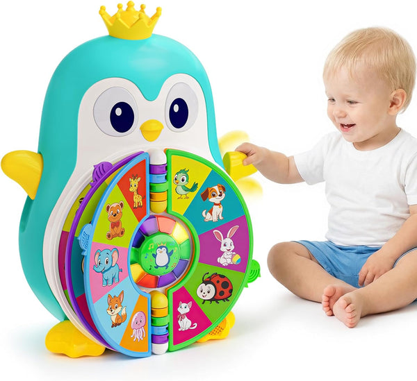 Musical Penguin Learning Toys for 1 Year Old Boy Gifts, Educational Baby