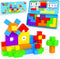 Minecftoy Magnetic Blocks Mini Travel Essentials Toddler Toys with Case Set, Kids Magnet