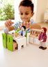 Set 1:12 Hape Wooden Doll House Furniture Dining Room with Accessories| Scales Miniature Dollhouse Furniture