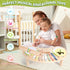 7 1 Set Set Set Asweets in Kids Drum for Toddlers Wooden Xylophone Musical Instruments Kit Play for Toddler Baby Drum