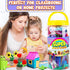 FUNZBO Arts and Crafts Supplies for Kids - Craft Kit with Art Supplies, Preschool Activities, DIY Birthday Gifts for