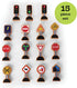 15 Pieces Wooden Traffic Signs for Kids, Zany Street Signs for Play Mats and Toy Trains, Educational Accessories