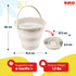 DOLU NUVE 6 DOLU Foldable Baby Bath Bucket, Compact Toddler Wash Tub, Portable and Space Saving Design Ideal for Ages