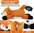 22 Inch 4.5 gnomantic Fox Weighted Stuffed Animals - Pounds Weighted Plushies Fox - Big Plush Stuffed Animals Pillow