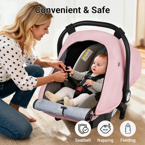 Metplus Winter Car Seat Cover Baby,Waterproof Carseat Covers Baby Boy Girl,Breathable Infant Car Seat Cover