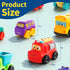 1 Bag)|12 12-18 1-2|First 1 2 3 bessome Soft Rubber Toy Figure Car for Year Old Boy with Playmat (Storage PCS Cartoon