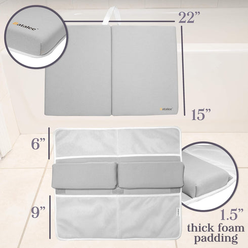 Elbow Set, (22 Inches 15 Inches)) Bath Kneeler, Baby Bath Kneeler and Rest Pad Kneeling Pad for Bathing Baby, Knee Pads