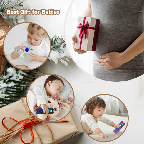 3 Pack 6-12 Silicone Teething Toys - Teething Remote Control for Baby, BPA Free Baby Chew Toys & Easy to Hold Teether