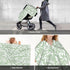 Hcpwzrf Chic Botanical Sage Green Foliage Baby Car Seat Cover & Nursing Cover - Breathable Stretch Multi-Use Cover