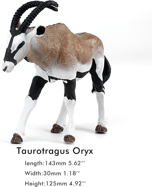 Playset 5-Piece FUNSHOWCASE African Jungle Wild Animals Toy Antelopes Figure Realistic Plastic Figurine Gifts for Kids