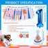1st Blue Dog Highchair Banner for First Birthday Party Decorations Orange Navy Blue Dog Paw High Chair Tassel Garland