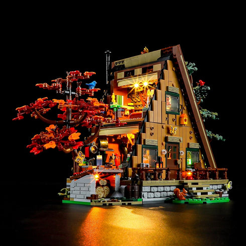BRIKSMAX Led Lighting Kit - Compatible with LEGO-21338 A-Frame Cabin, Not Include Lego Set