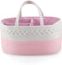 PandaEar Baby Diaper Caddy Organizer Cotton Rope Nursery Storage Basket Portable Car