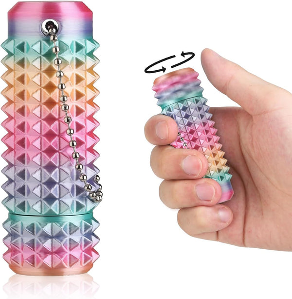 Kemuchy Little Ouchies Pain Stim Fidget Toy, 3D Printed Pocket Spiky Keychain with