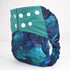 Sigzagor 3 AIll in One Cloth Diapers Nappies for Night AIO Sewn in Insert Reusable Washable (Whales Foxes)