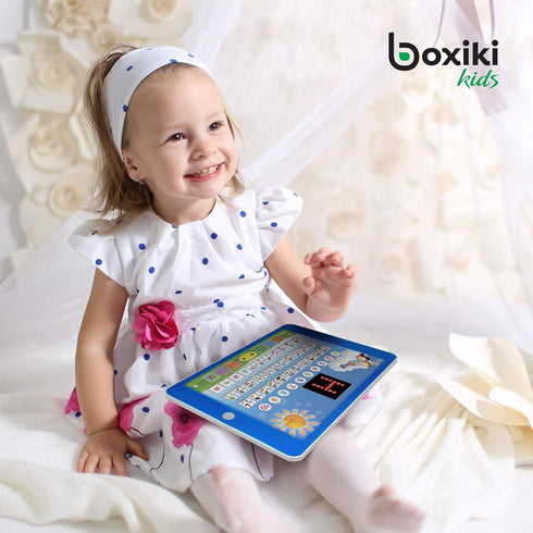 Boxiki Kids Spanish-English Learning Bilingual Tablet Educational Toy with LED Screen Display