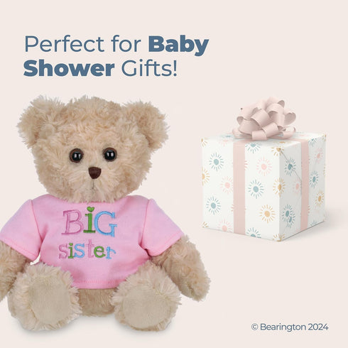 Bearington Big Sister Teddy Bear, 12 Inch Stuffed Animal