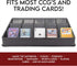 Toy Vault Trading Card Sorting Trays, 3-Pack 15-Slot Black Card Tray Organizer for CCG Games