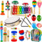 Kids Musical Instruments, INLAIER Toddler Wooden Percussion Instruments Tambourine Xylophone Toys for