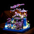 CAXIMSY Set,Building Set Box2500+Pieces Peach Blossom Pond Building Blocks Blocks Gifts for Adults and Kids, Micro