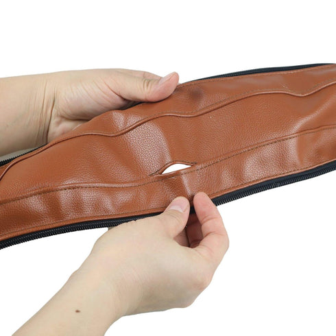 Leather Handle Sleeve Cover for Babyzen Yoyo 2, Stroller Accessories, PU Sleeve Protect Case for YOYO+ Armrest (Brown)