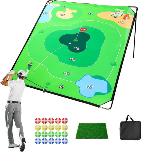 70"x70" Golf Chipping Game Practice Portable Training Game for Indoor & Outdoor