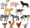 smilixin 12 PCS Animals Figures,Mini Farm Animal Figurines,Plastic Farm Animal Figures Set,Animals Learning