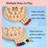 Wooden Memory Chess Board Game - Color Memory Matching Brain Teasers for Kids Age 3-12, Educational Toys