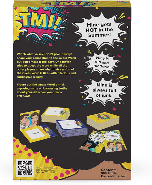 TMI - Fun Party Card Game with Suggestive Humor for Ages 17+ with 4 or More Players