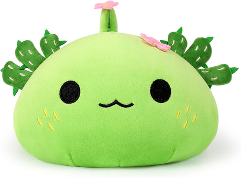 Onsoyours Cute Axolotl Plush, Soft Stuffed Animal Salamander Plush Pillow, Kawaii Plushie Toy for Kids (Axolotl Cactus, 13")