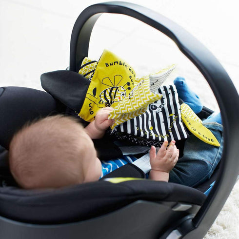 Quiet Book, Soft Books for Babies, First Book Crinkle Cloth Baby Books for Infants, Kids Toddler Fabric