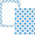 miaozhen 1 Pack 52x28 Cotton Baby Crib Sheets Soft Stretchy Blue Stars Dot Blue Light Toddler Mattresses for Nursery