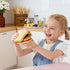 lalalark Set 3 4 5 6 35 Play Food for Year Old Kids, Pcs Kitchen Accessories, Interactive Panini Sandwich Making