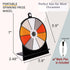 6 Inch Prize Wheel - Spinning Wheel for Prizes, 10 Slots Color Tabletop Roulette Spinner, Portable
