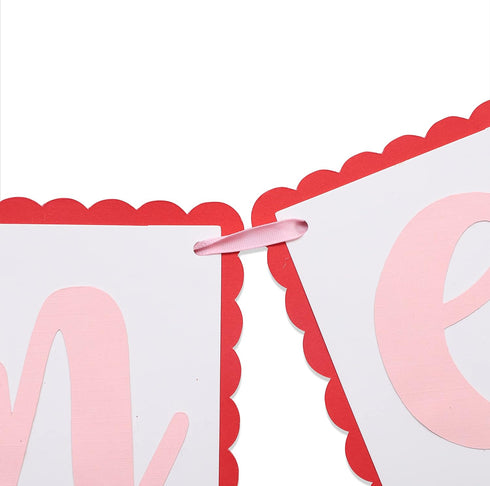 LINLULU 1st Set Strawberry High Chair Banner - Strawberry Themed Birthday Decoration Including One High Chair Banner