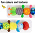 Sumobaby Infant Musical Stuffed Animal Activity Toy, Multi-Sensory Crinkle, Rattle for Tummy Time, Caterpillar