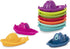 Battat 10 Bath Boats Numbered & Stackable Bathtime Toys, Floating Toy Boats for Bath, Pool, Beach, 6 Months +
