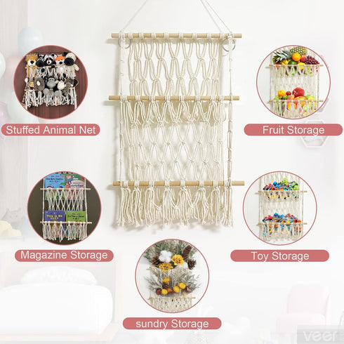 DOEGUAIY Hammock Hammock Stuffed Animal Net or Handmade Net for Stuffed Animals Corner Wall Hanging for Storage
