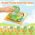 FunMission 8Pcs 3+ Puzzles, Animals Pegged Puzzles Toddler Toys, Brain Teaser Puzzles Montessori, Wooden Games