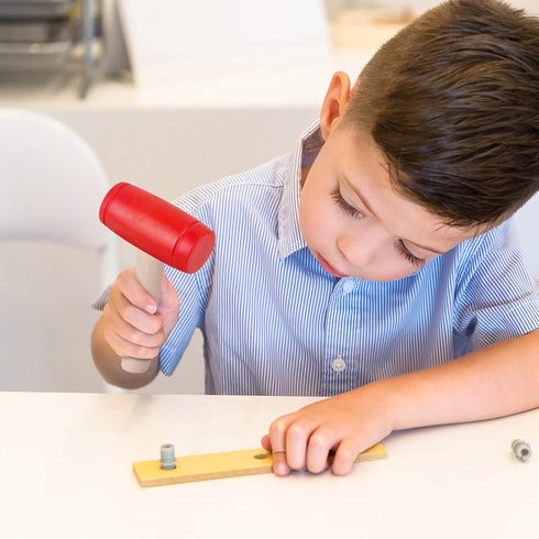 1Pcs Hammer Hammers Hammer Hammers Toy Simulation Wooden Plastic Toddler SmallPortable Kids Maintenance Tools Toys