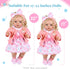 5-Piece Set 17-22 Inch 3+ BABESIDE Reborn Baby Doll Clothes Fits Dolls with Floral Dress, Headband, Coat, Baby Doll