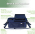 haakaa Universal Stroller Organizer - Bluestone, Single Cup Holder, Stroller Caddy Accessories with Shoulder Strap