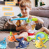 Baby Bath Toys,Magnet Fishing Game Bath Baby Toy for 1-3 4-8 Year Old Toddler Boys Girls,Toys Gifts for Kid,Baby Bathtub Toys 18 Months+,4 Wind-up Whale Water Shower Toy&1 Fishing Pole&1 Net