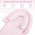 2 Infant Car Seat Insert, Baby Car Seat Head & Body Support with Straps Pads, Ultra Soft Newborn Preemie Carseat Insert