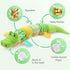 Baby Musical Crocodile Toys, Stuffed Animal Activity Soft Toys with Teether for Tummy Time, 0-12 Months (Green)