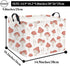 HIYAGON Rectangular Kids Basket Baby Girl Basket Fabric Storage Bin Organizer Box Room Decor(Mushroom)