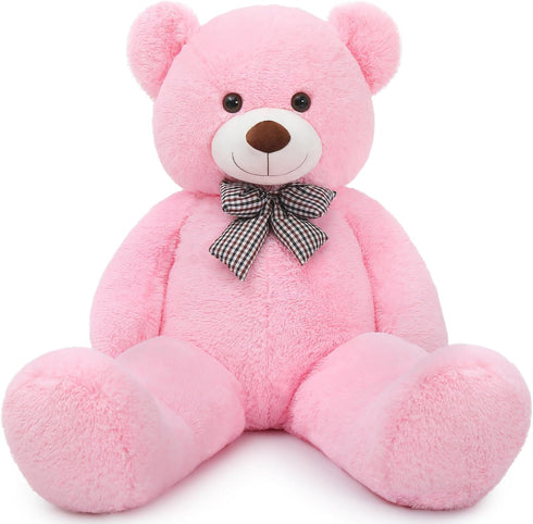 MaoGoLan Huge Pink Stuffed Animals - 47 inch Life Size Cute Teddy Bears for Baby Girls Shower Decorations