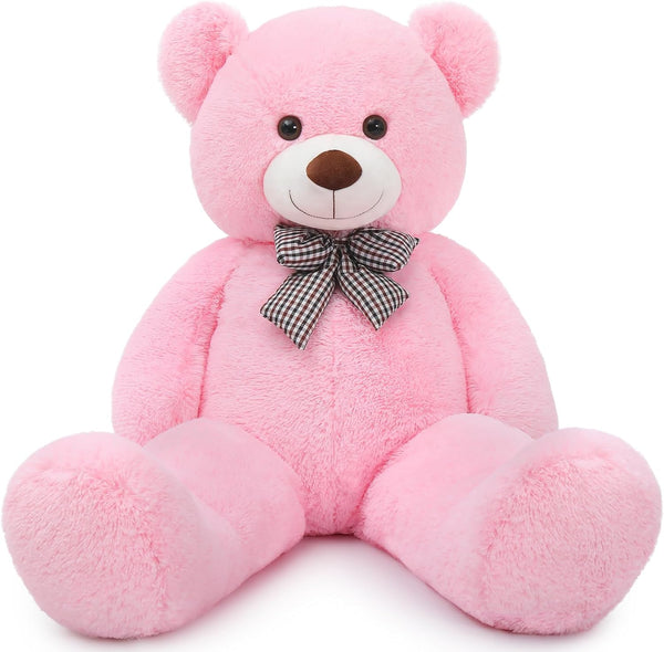 MaoGoLan Huge Pink Stuffed Animals - 47 inch Life Size Cute Teddy Bears for Baby Girls Shower Decorations